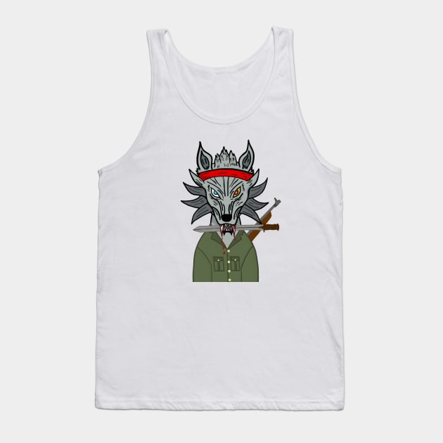 BussyWolves Rambo wolf Tank Top by micho2591